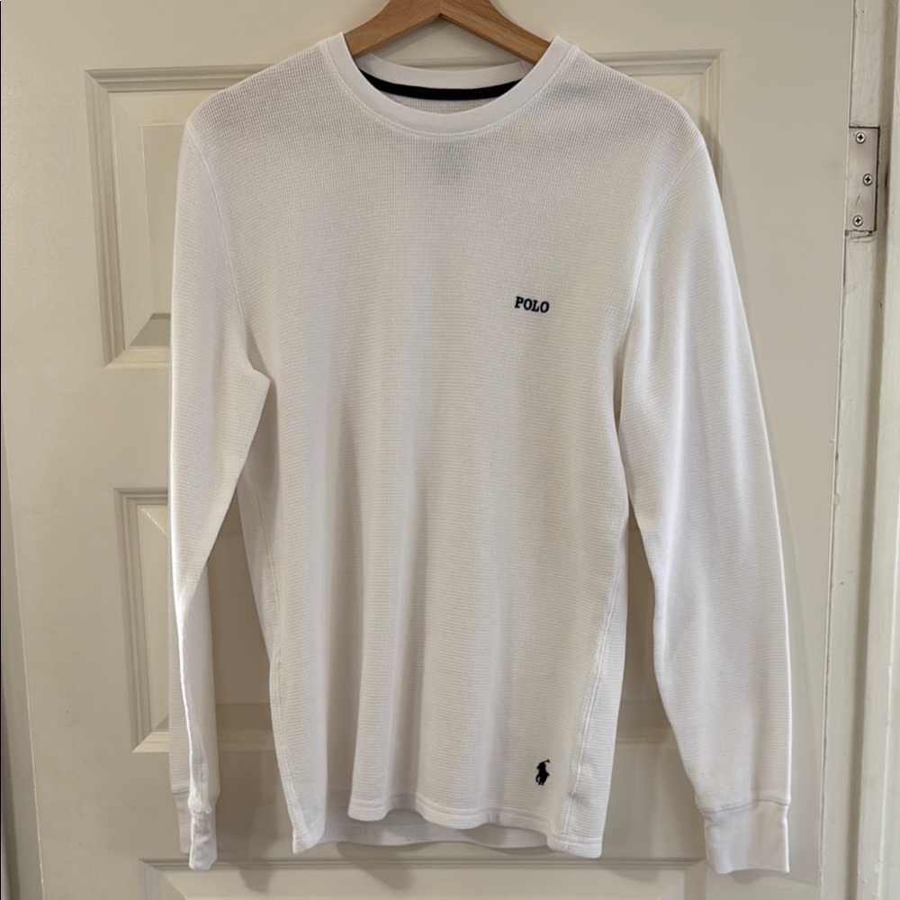 Polo by Ralph Lauren White Long Sleeve Tee Classic Cotton